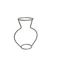 thumbnail image 1 of RYRDWP New Nordic Vase Black Minimalist Abstract Iron Brief Vase Flower Racks, 1 of 3