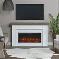thumbnail image 2 of Real Flame Cravenhall Solid Wood and Glass Landscape Electric Fireplace in White, 2 of 9