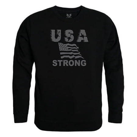 Rapid Dominance RS3-U07-BLK-02 USA Strong 2 Graphic Crewneck Sweatshirt Black - Medium
