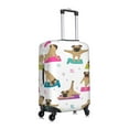 thumbnail image 3 of Balery Yoga Dogs Poses Luggage Cover Protector, Scratch And Dirt Resistant, Fits 18-32 Inch Luggage - Small, 3 of 9