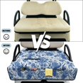 thumbnail image 6 of COEQINE Golf Cart Seat Cover Towel with Foldable Design and Carry Handle, Universal 51.2"x30.3", Comfort Quilted Polyester, 4 Front Pockets, Easy to Clean, Blue Peacock Floral, 6 of 8