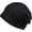 Black, variant on Breathable Thin Material Beanie Loose Cap, Women's Fashion Cap
