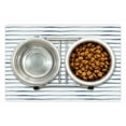thumbnail image 1 of Harbour Stripe Pet Mat for Food and Water, Abstract Brushstroke Nautical Ocean Horizontal Lines Soft Picture, Non-Slip Rubber Mat for Dogs and Cats, 18" X 12", by Ambesonne, 1 of 2