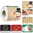 thumbnail image 2 of Clearance!!250PCS/Roll Large Foil Tag Stickers 6 Designs Xmas To And From Christmas Name Tags For Wrapping Holiday Present Self Adhesive Gift Labels, 2 of 8