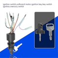thumbnail image 2 of 87-17009a5 Boat Motor Ignition Key Switch For Mercury Outboard Motors 3 Position Off-run- Wigslar, 2 of 5