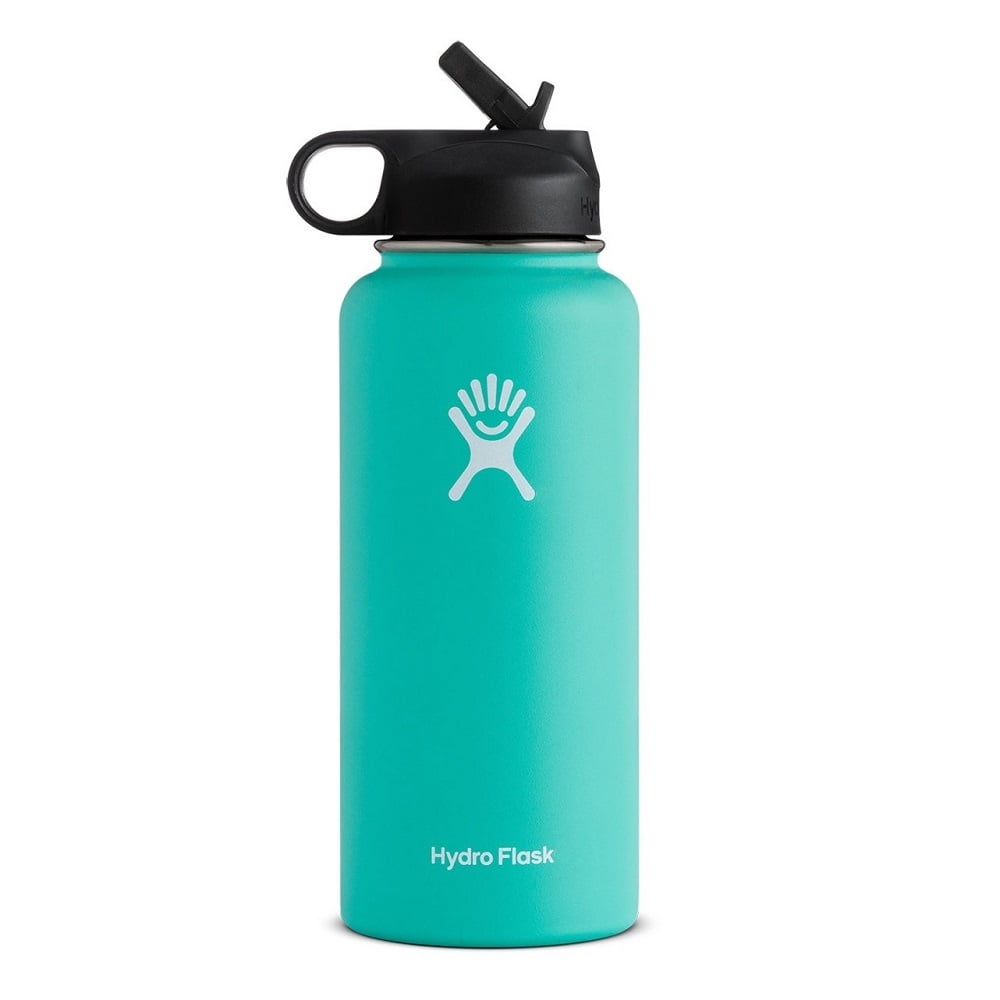 Hydro Flask 32Oz Water bottle Stainless Steel & Vacuum Insulated with Straw LidGreen Walmart