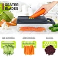 thumbnail image 7 of 16 in 1 Multifunctional Vegetable Chopper Manual Food Chopper Vegetable Slicer Dicer Mandoline Vegetable Cutter Kitchen Utensils, 7 of 7