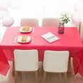 thumbnail image 5 of 4Pack Plastic Tablecloths 54" x 108" Party TableCloths Disposable for Party Birthdays Weddings Christmas Buffet Table, 5 of 5