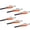White, Orange, Black, variant on New Archery Products Hellfire Quikfletch Fletching White/Orange 3" Vane