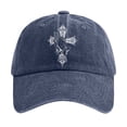 thumbnail image 1 of Zmoon Casquette de Baseball en Coton Lavé avec Imprimé Croix de Jésus, 1 of 3