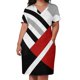 thumbnail image 3 of Vestido holgado con estampado geométrico en cuatro colores y cremallera para mujer., 3 of 7