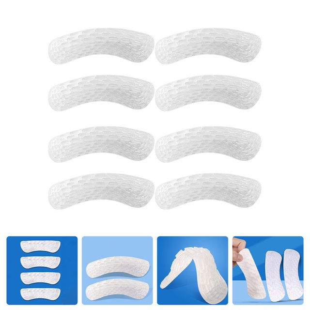 unbranded 4 Pares Almohadillas Para Talón Transparentes Con Transpirable Para Evitar Rozaduras