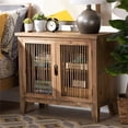 thumbnail image 2 of Bowery Hill Armoire de Rangement Transitionnelle à 2 Portes en Bois avec Broche en Chêne Moyen, 2 of 9