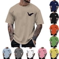 thumbnail image 3 of FUZHIQ Xlt T Shirts for Men Tall Funny Casual Breathable Crew Neck Streetwear Tee Tops Workout Gym Shirts, Short Sleeve Active Running Athletic Tee Tops,XXXL, 3 of 5