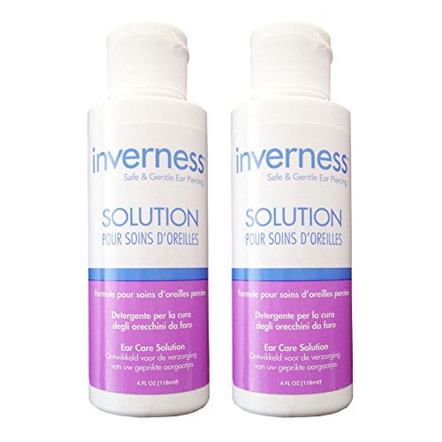 INVERNESS After Piercing Ear Care Solution 4 oz 2 pc Set
