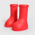 thumbnail image 2 of Mode rouge bottes de pêche hommes bottes en caoutchouc en plein air antidérapant bottes imperméables femmes bout rond hommes bottes de pluie botas para lluvia, 2 of 4
