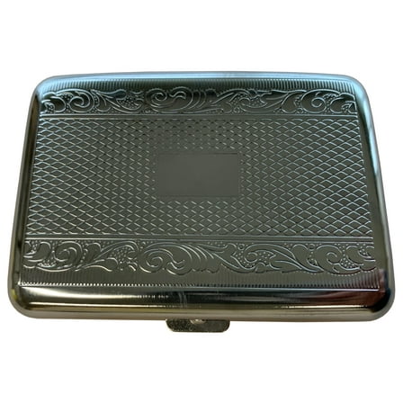 Chrome ID/Card Case - Business Card Holder And Wallet