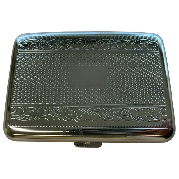 Chrome ID/Card Case - Business Card Holder And Wallet