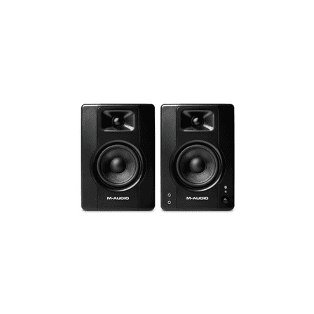 M-Audio BX4BT 120W Bluetooth Studio Monitors for Music Production, Live Streaming, and Podcasting (Black)