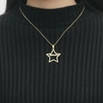 thumbnail image 2 of Vakki Custom Name Necklace 18K Gold Plated Personalized Hollow Star Stainless Steel Custom Nameplate Necklace Jewelry Gifts, 2 of 5