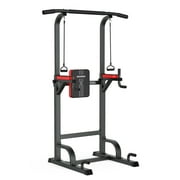 Pooboo Body Champ Multifunction Power Tower Dip Station Pull up Bar Power Rack for Home Gym Strength Training Workout Equipment Max Weight 480lbs