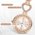 thumbnail image 4 of Youkk 2pack/lot Convenient Clip-on Nurse Pocket Watch Easy To Read Scratch-proof Wide Application Rose Gold 1Set, 4 of 6