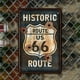thumbnail image 3 of Placa Metal Vintage Ruta 66 Pintura Hierro Rectangular Arte La Pared Barra 30x40cm, 3 of 9