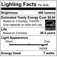 thumbnail image 2 of 7 watt LED Direct Wire Downlight 4 inch 5000K 120 volt Dimmable Square, 2 of 2