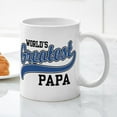 thumbnail image 5 of CafePress - World's Greatest Papa Mug - 11 oz Ceramic Mug - Novelty Coffee Tea Cup, 5 of 6