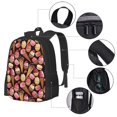 thumbnail image 4 of Daiia Ice Cream Cake Backpack for Men and Women -Durable Backpack Large Capacity, Water-Resistant Bag with Adjustable Straps and Laptop Compartment, 4 of 9