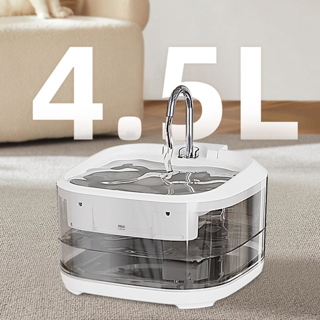 Cats Water Dispenser With Filtration Stainless Steel Bowl Low Noise Water Fountain For Automatic Water Circulations