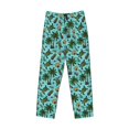 thumbnail image 4 of Goofa Pineapple Sea Turtle Printed Soft Pajama Pants for Men, Wide Leg Comfy Casual Lounge Yoga Pants-, 4 of 9