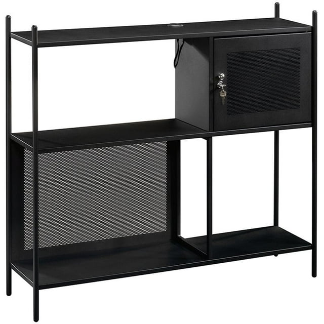 Sauder Armoire en Lin de Café de Boulevard en Noir
