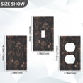 thumbnail image 2 of Light Switch Cover Switch Plate Outlet Cover Plug Cover for Electrical Duplex Outlets Mushrooms and Glittering Stars, 2 of 6