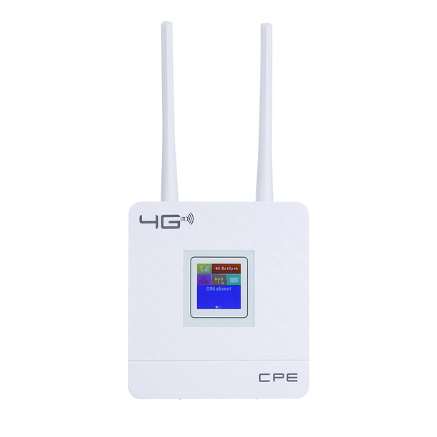 Enrutador De CPU Para Computadora, Enrutador Inalámbrico De Internet Elegante Y Delgado Con Antenas Duales Incorporadas Para Transmisión Para Cobertura De Largo Alcance
