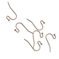 thumbnail image 2 of 100 piezas de cierre de gancho de plata esterlina para pendientes, piezas de repuesto para hacer joyas DIY Cobre, 2 of 7