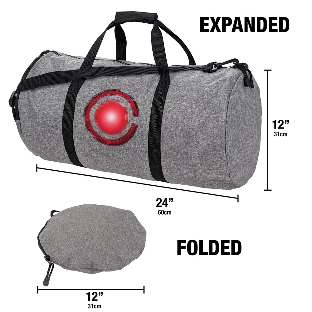 Justice League Movie Cyborg Logo Lightweight Duffel Bag for Sports and Gym Packable for Travel