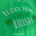thumbnail image 4 of JCS Rhinestones Lucky to Be a Wee Bit Irish St Patrick's Day Sparkly Clear Green Iron-on Rhinestone Crystals Transfer DIY Bling, 4 of 5