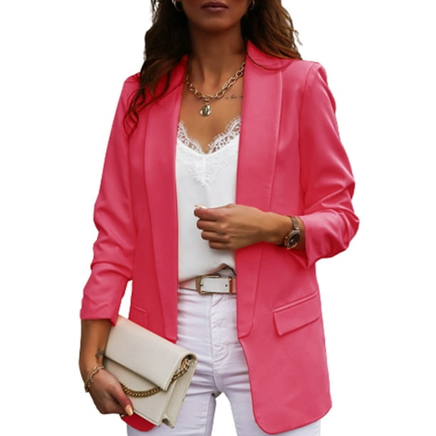 UPAIRC Women's Casual Work Office Blazer Jacket Ladies Regular Fit Warm