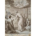 thumbnail image 2 of Jacques Stella 11x14 Gold Ornate Wood Frame and Double Matted Museum Art Print Titled - St. Philip Visiting a Hospital (1630), 2 of 4
