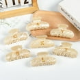 thumbnail image 2 of Golden English alphabet headdress 8.6cm grab clip creative (2PCS), 2 of 13