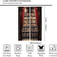 thumbnail image 2 of Vintage Bookshelf Curtains, Library Learning Education Study Bookcase Window Treatments for Living Room Bedroom Classroom Decor, Antique Wooden Bookcase Drapes 2 Panel Sets,42x63 Inch, 2 of 6