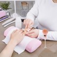 thumbnail image 3 of Miangastore Nail Dust Brush Pink 2Pcs 7.5X1.4X1.4In, 3 of 8