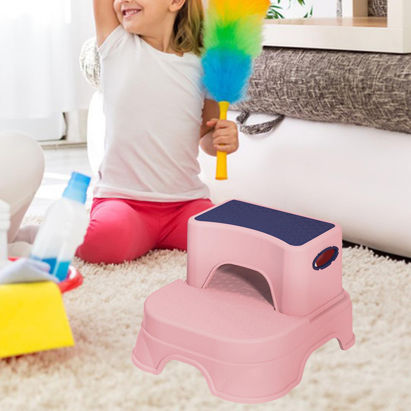Gazechimp Small Step Stool for Kids Pink Stool for Kitchen Bedroom