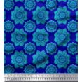 thumbnail image 1 of Soimoi Cotton Duck Fabric Floral Mandala Print Fabric by Yard 42 Inch Wide, 1 of 3