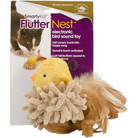 SmartyKat FlutterNest Electronic Bird Sound Toy