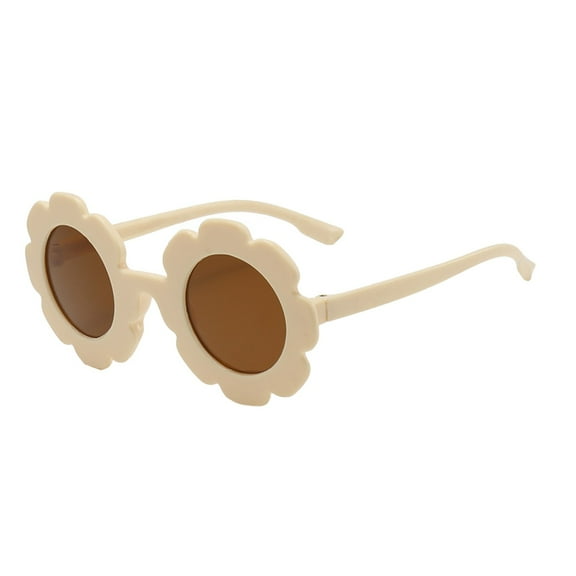 Glisme Kids Sunglasses Cute Sunflower Outdoor Sunscreen Kids Sunglasses Party Favor ,Beige