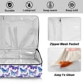 thumbnail image 4 of Iauyy Casserole Carrier for Hot Food Insulated Casserole Travel Carry Bag with Lid Food Warmer Bag for Party/Picnic,Purple and Blue Butterflies, 4 of 7