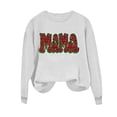 thumbnail image 5 of Mama Bright Graphic Sweatshirt Women Long Sleeve Sequin Graphic Shirts Cute Mom Crewneck Pullover Tops, 5 of 5