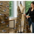 thumbnail image 5 of Soimoi Brown Cotton Cambric Fabric Dot,Leaves & Face Animal Fabric Prints by Yard 56 Inch Wide, 5 of 7